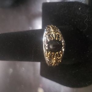 Men antique silver ring